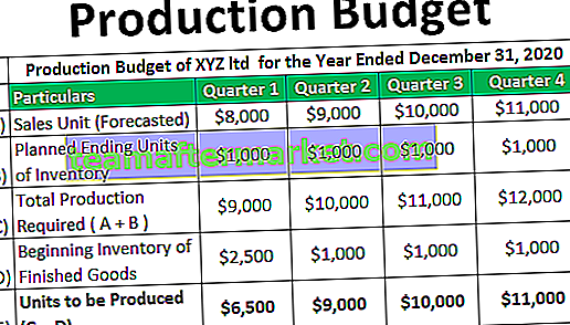 Budget di produzione