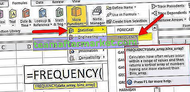 Fonction Excel FREQUENCY