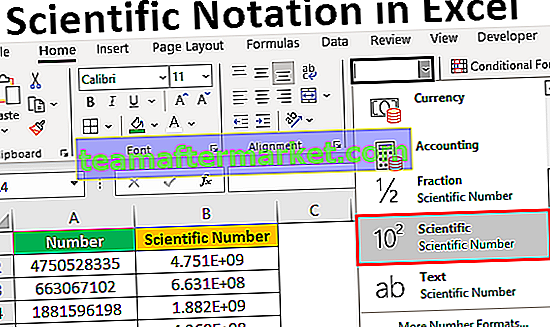 Wissenschaftliche Notation in Excel