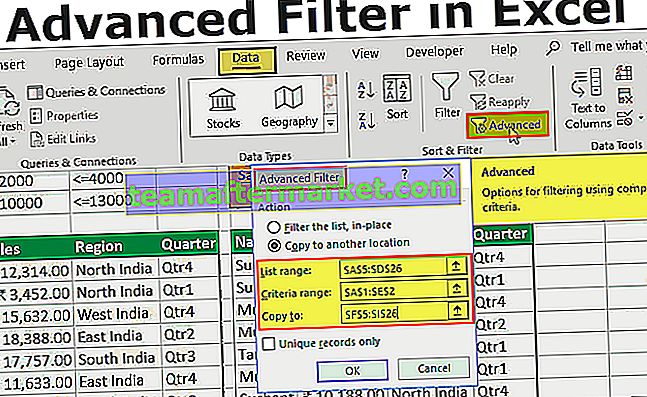 Erweiterter Filter in Excel