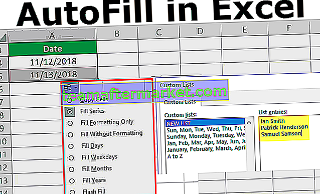 Remplissage automatique dans Excel