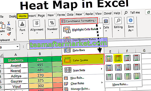 Mapa de calor en Excel