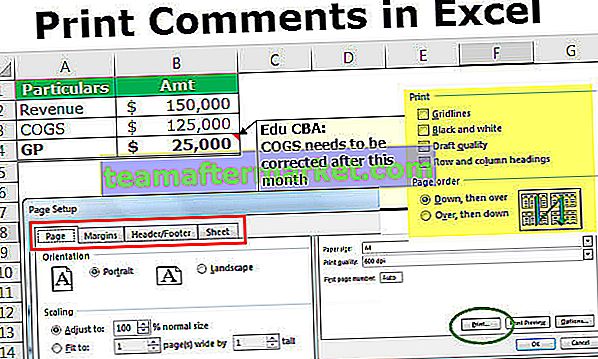 Imprimir comentários no Excel