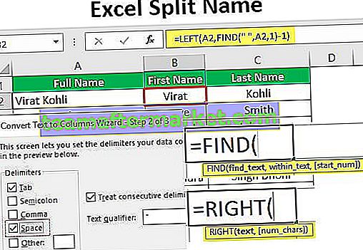 Nama Split Excel
