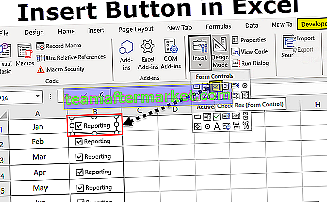 Insérer le bouton dans Excel