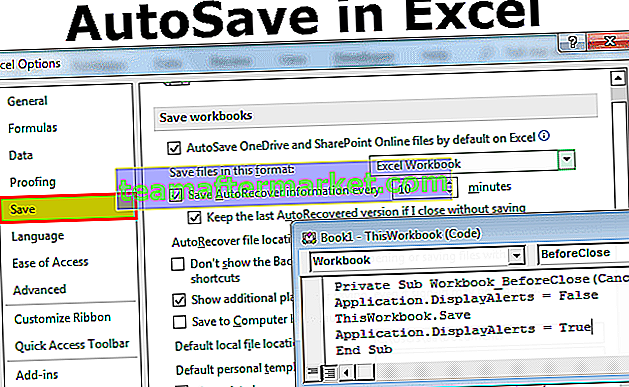 AutoSave in Excel