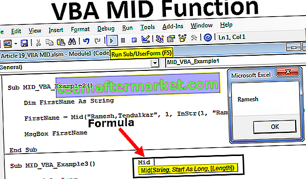 VBA MID-funktion