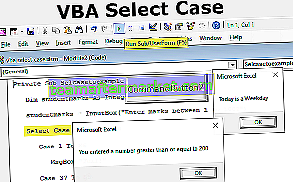 VBA Select Case