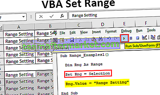 VBA Set Range